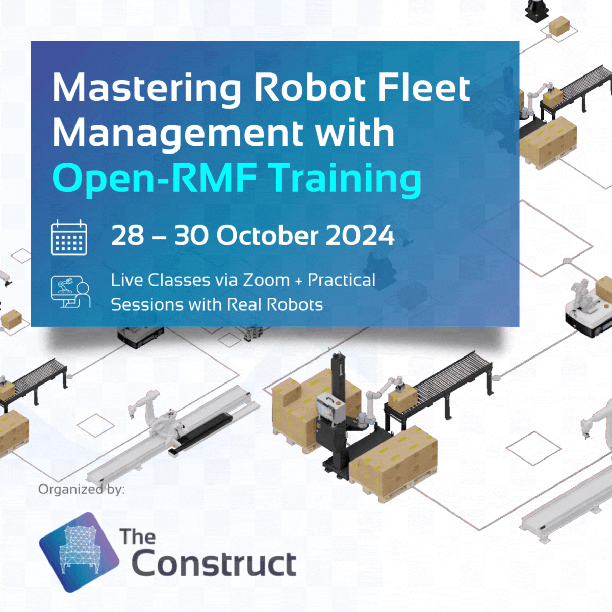 Mastering Robot Fleet Management with Open-RMF Training by The Construct